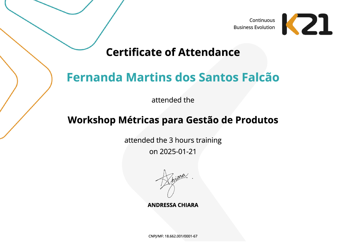 Certificado K21
